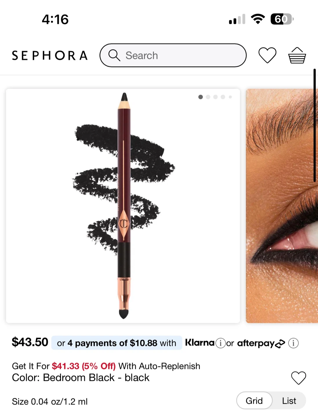 Charlotte Tilbury Rock 'N' Kohl Eyeliner Pencil - Bedroom Black - photo 3