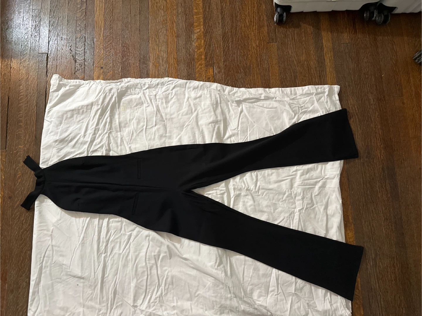 Long halter jumpsuit black