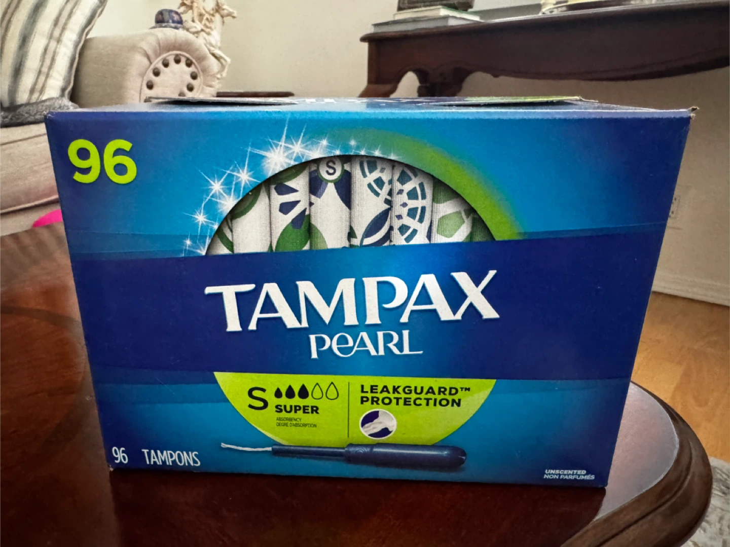 Tampax Pearl Tampons Super Absorbency - 96 Count - photo 2