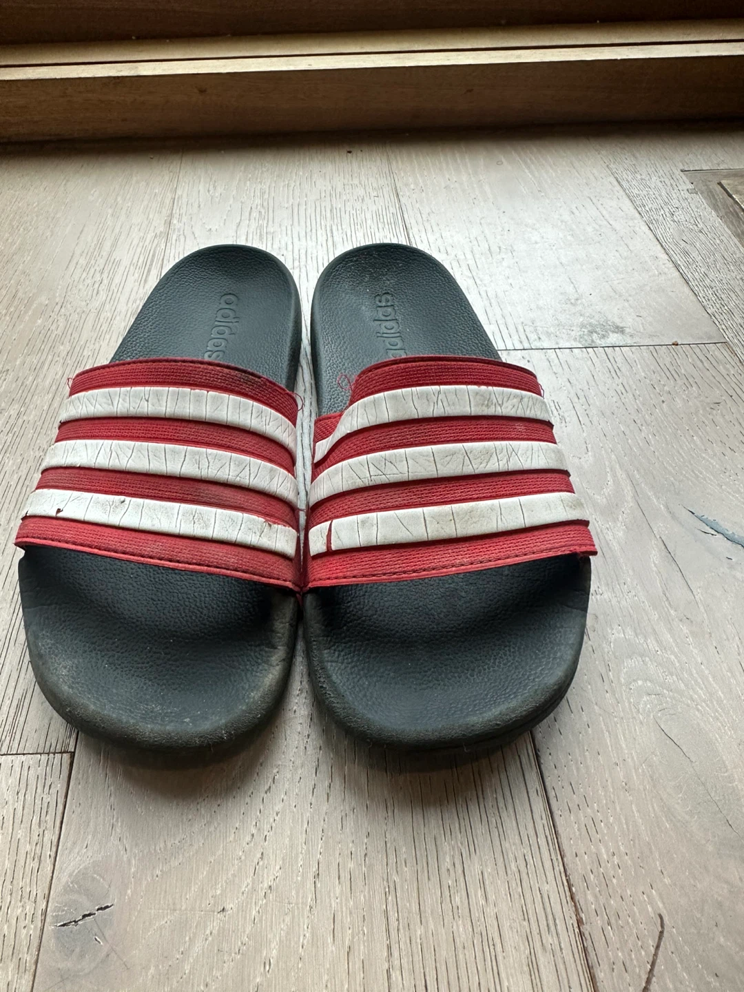 Adidas Slides - Black/Red/White - photo 2
