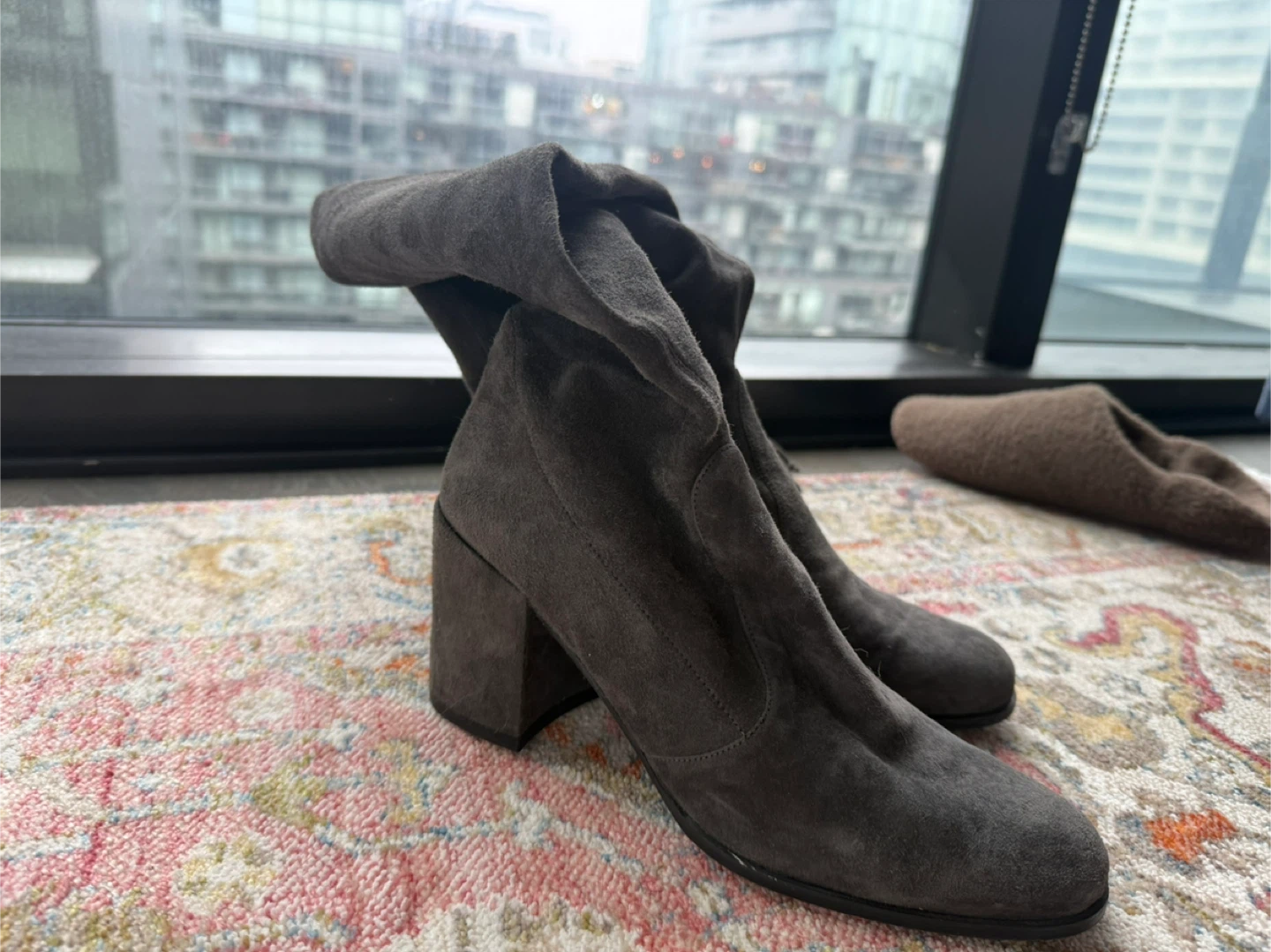 Stuart Weitzman tieland Over-the-Knee Suede Boots - Gray - photo 2