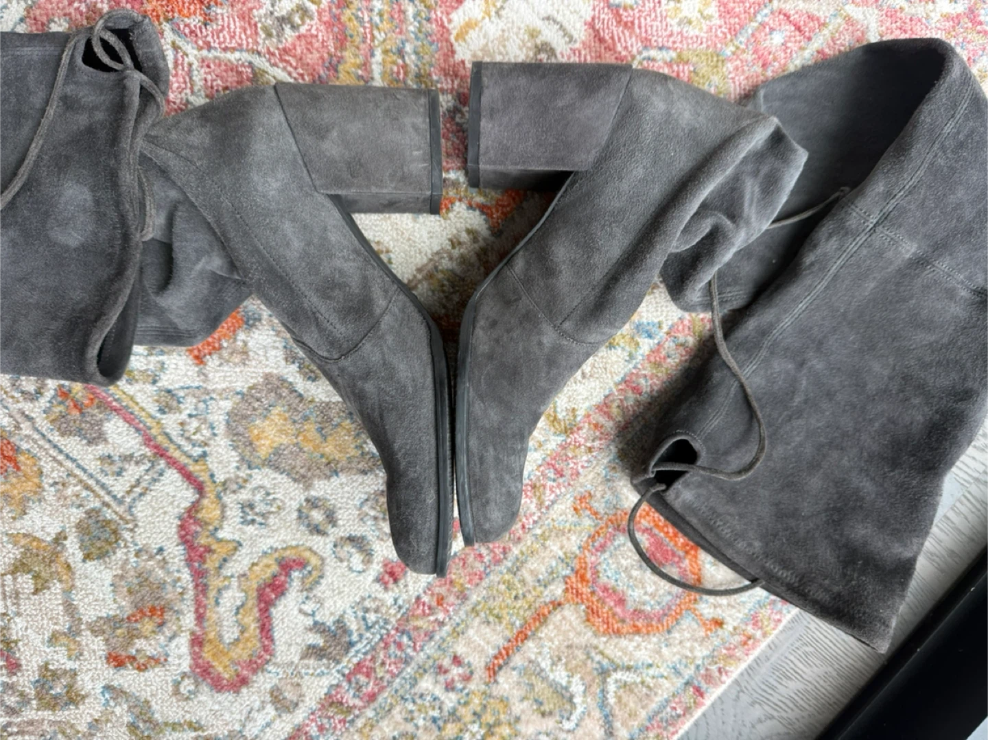 Stuart Weitzman tieland Over-the-Knee Suede Boots - Gray - photo 5
