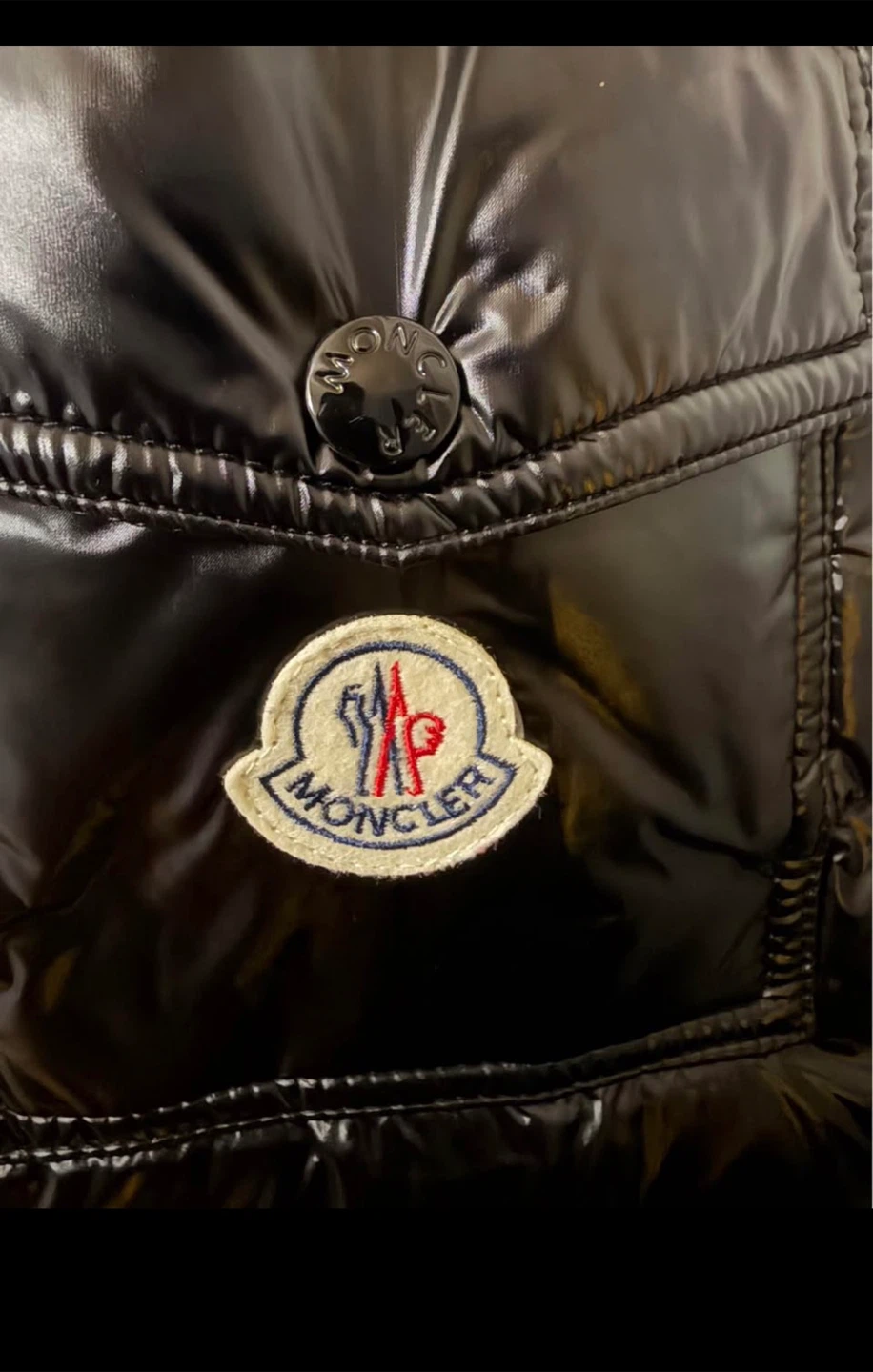 Moncler Black Puffer Jacket Size 3