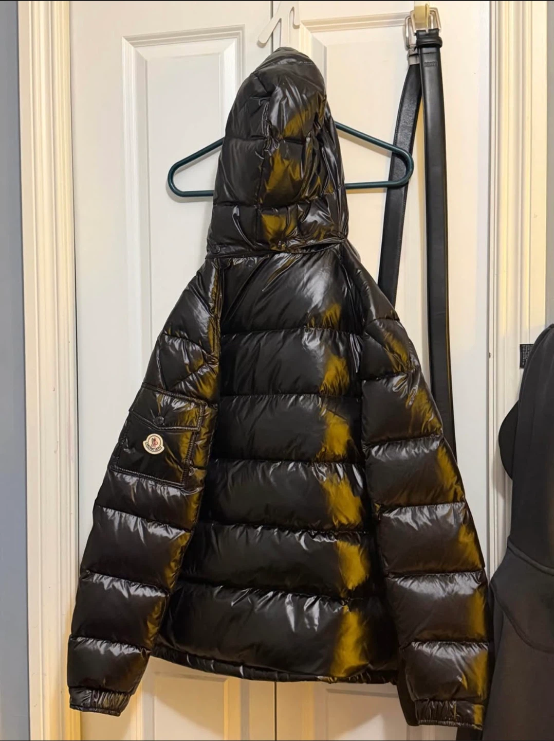 Moncler Black Puffer Jacket Size 3 - photo 2