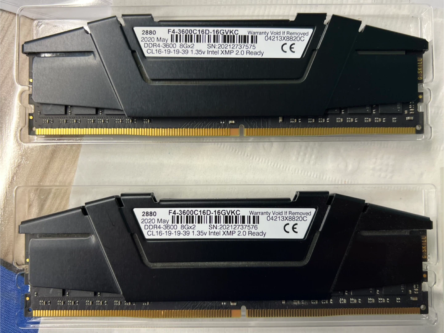 G.Skill DDR4-3600 16GB (2x8GB) CL16 RAM Kit