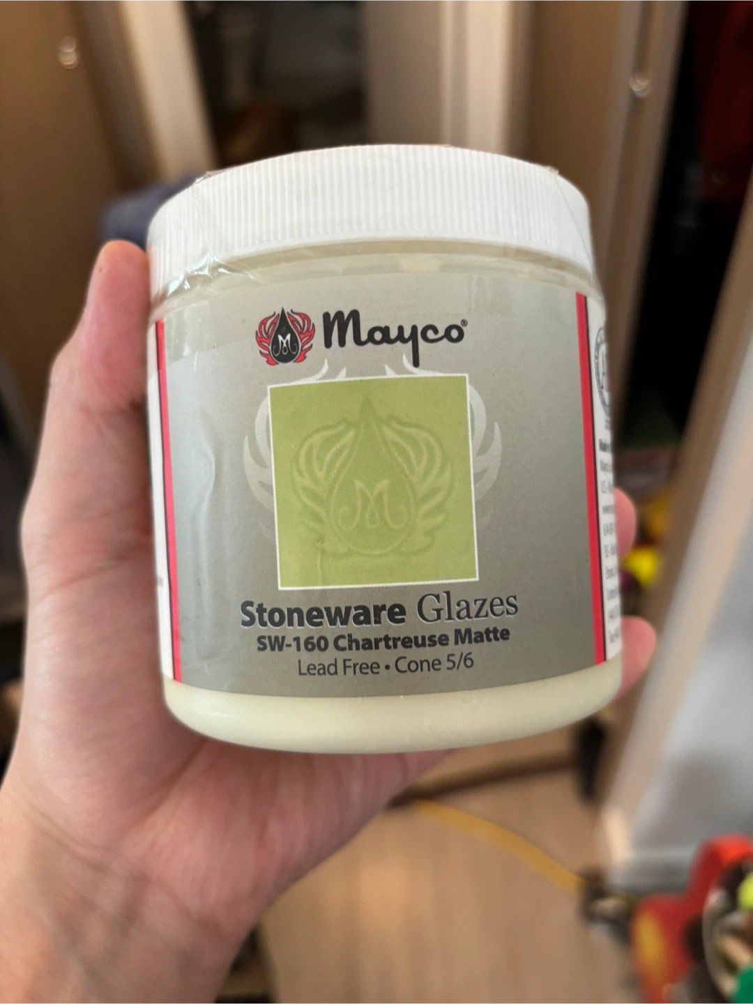 Mayco Stoneware Glazes SW-160 Chartreuse Matte