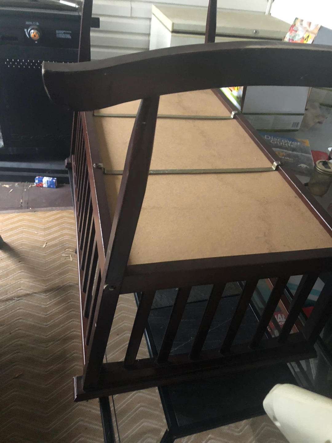 Wooden Crib Bed with Mattress - photo 2