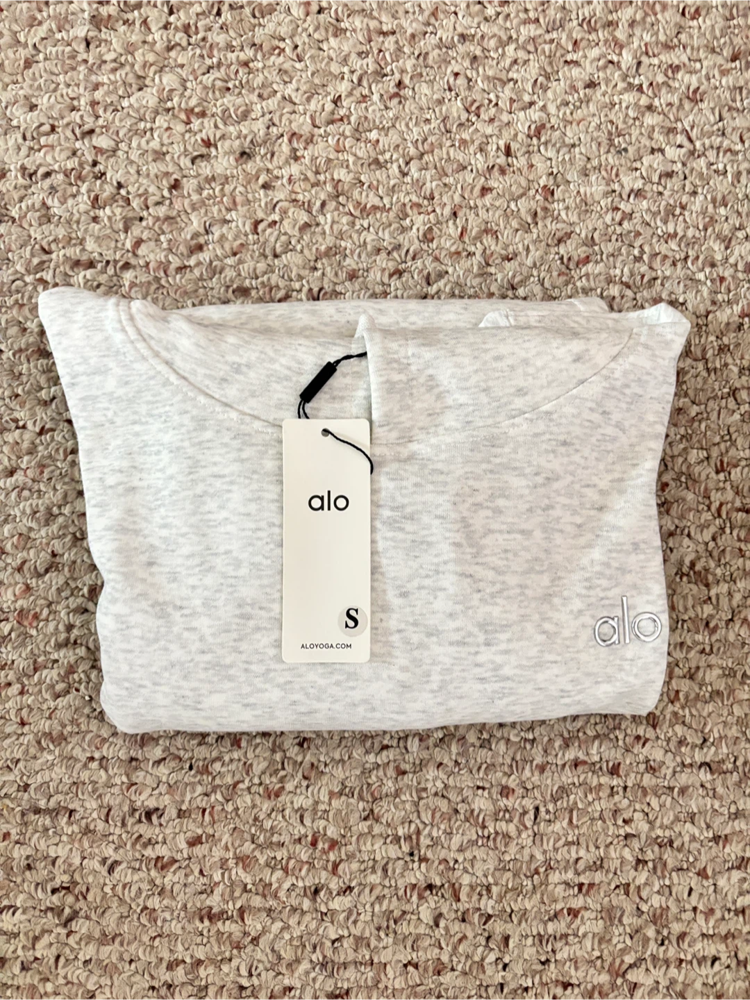 Alo Yoga Hoodie - Size S - Heather Grey - photo 2