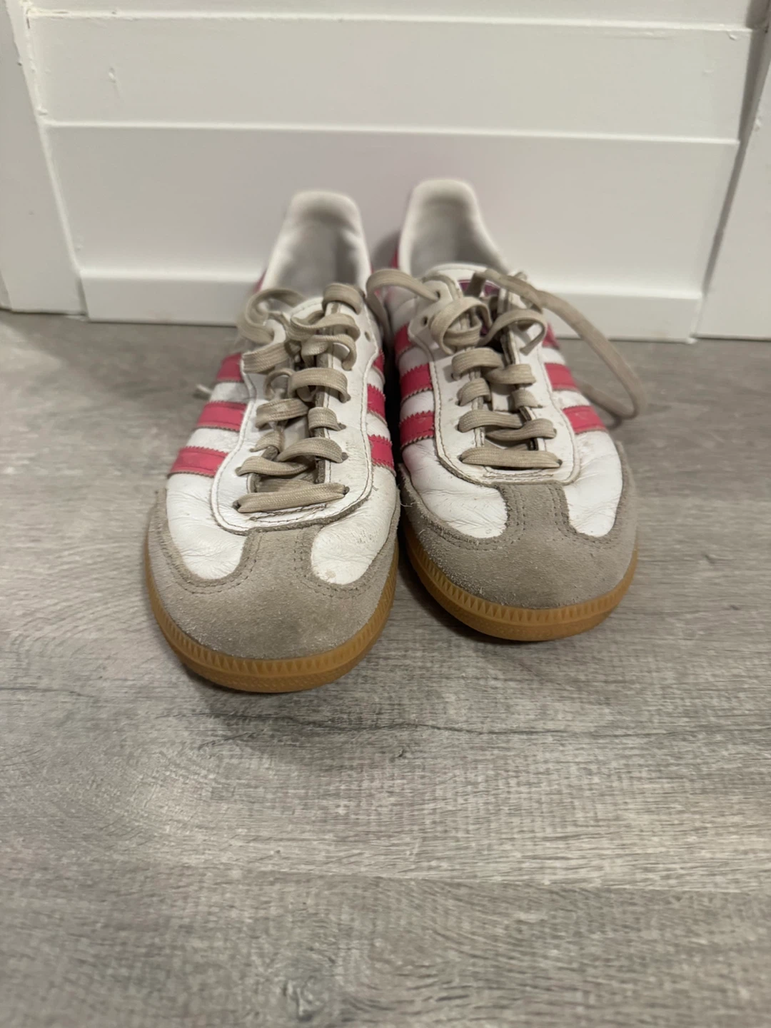 Adidas Samba Women's Sneakers White Pink Size 7
