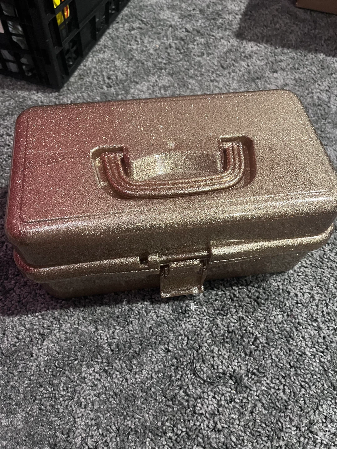 Glittery Rose Gold / Makeup Organizer