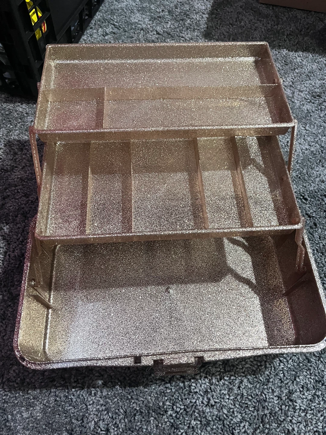 Glittery Rose Gold / Makeup Organizer - photo 2