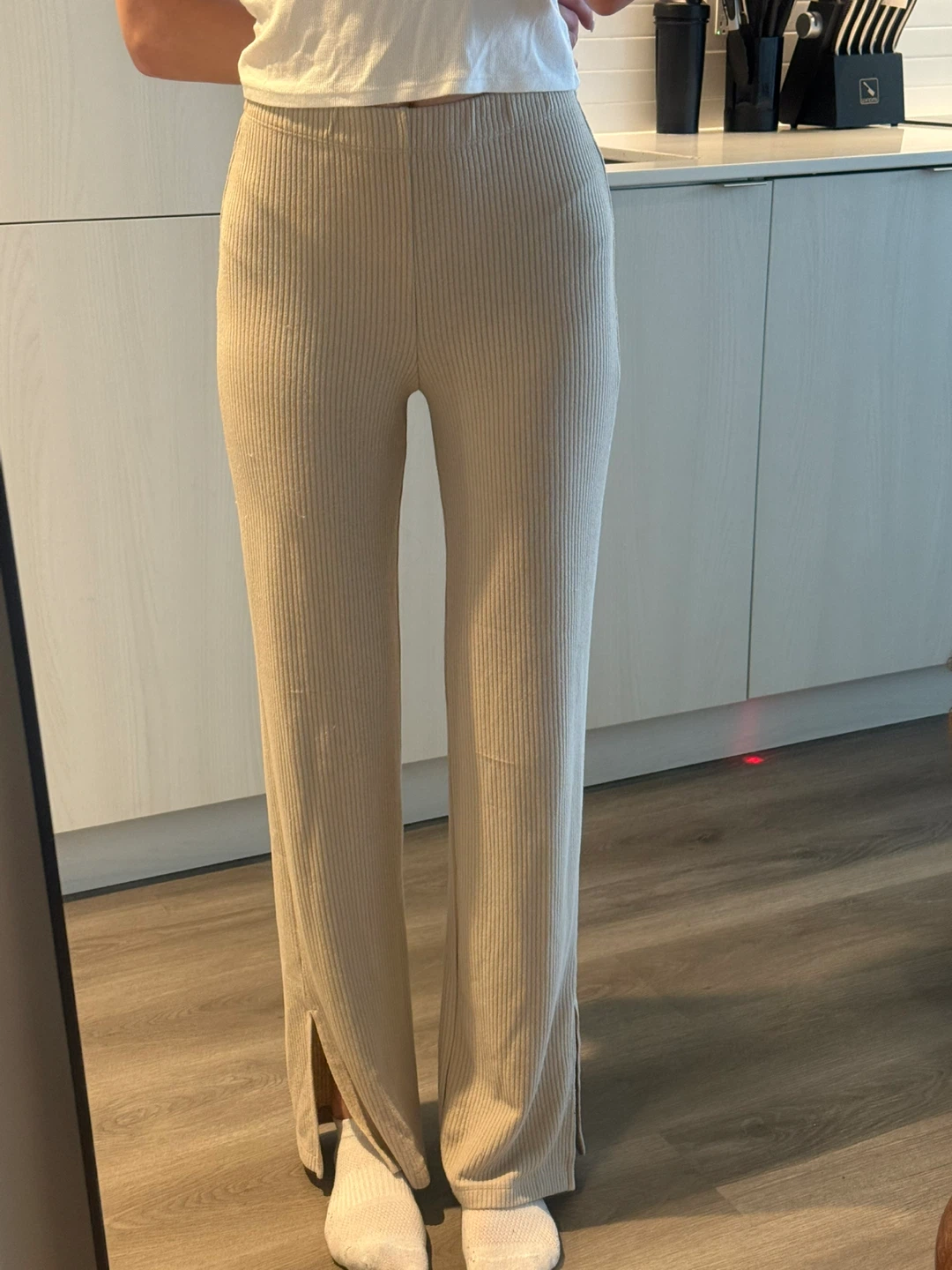 Ribbed Wide-Leg Pants - photo 2