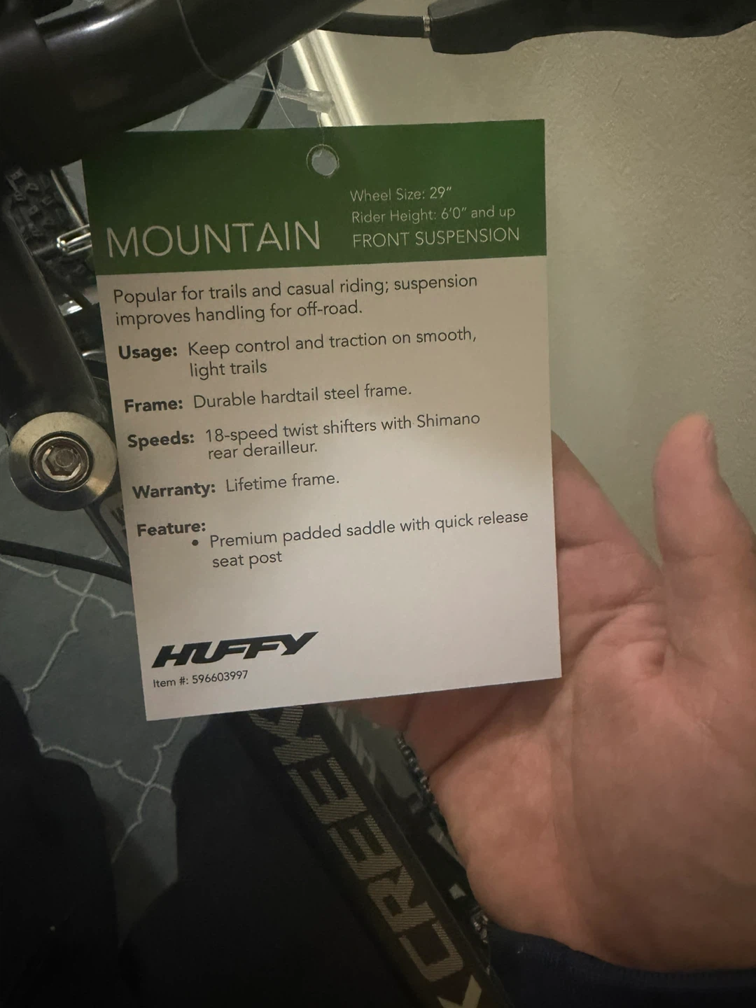 Huffy 29" Mountain Bike with Front Suspension - photo 2