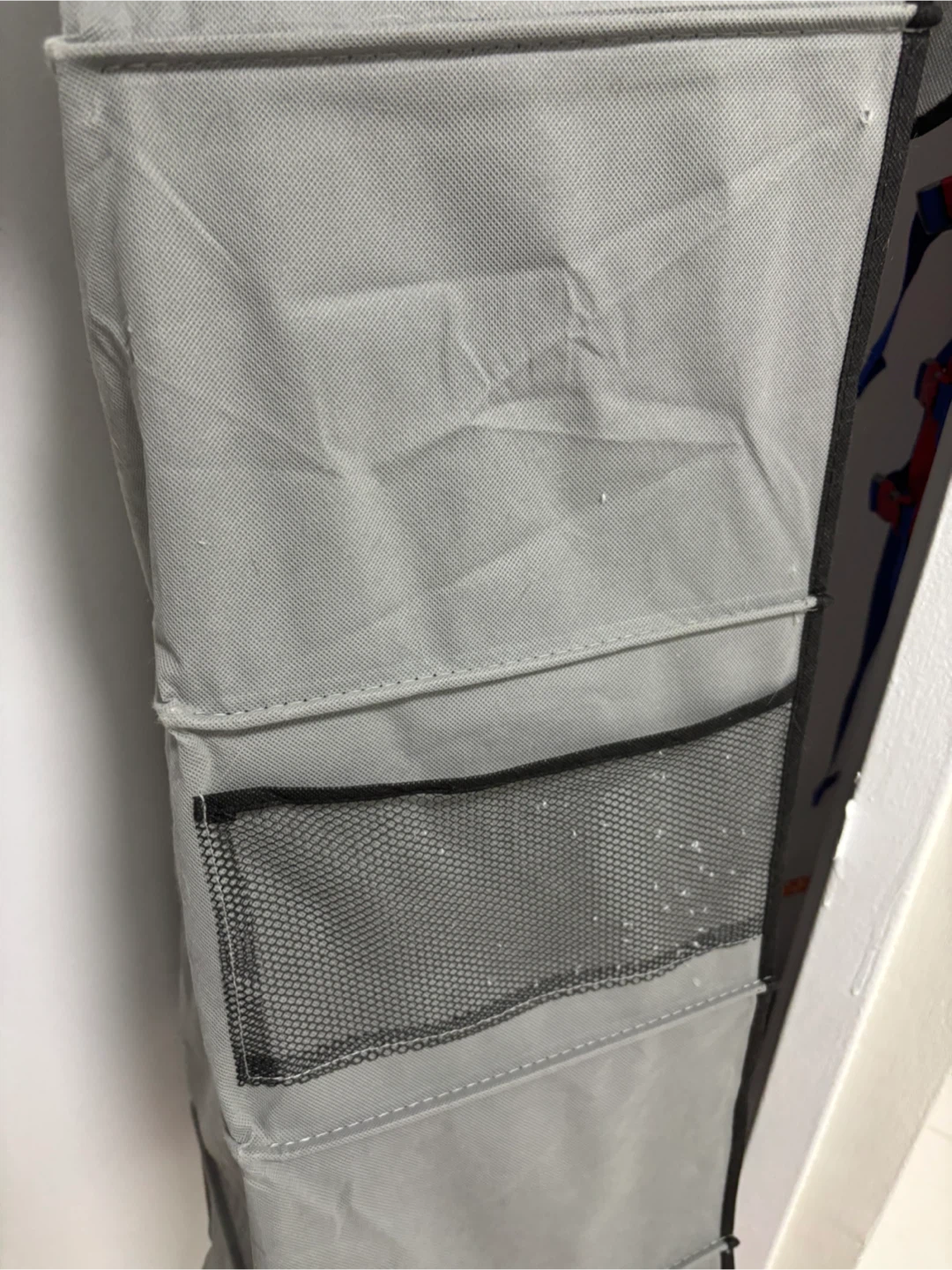 2 Grey Hanging Closet Organizers with 5 Shelves - photo 2