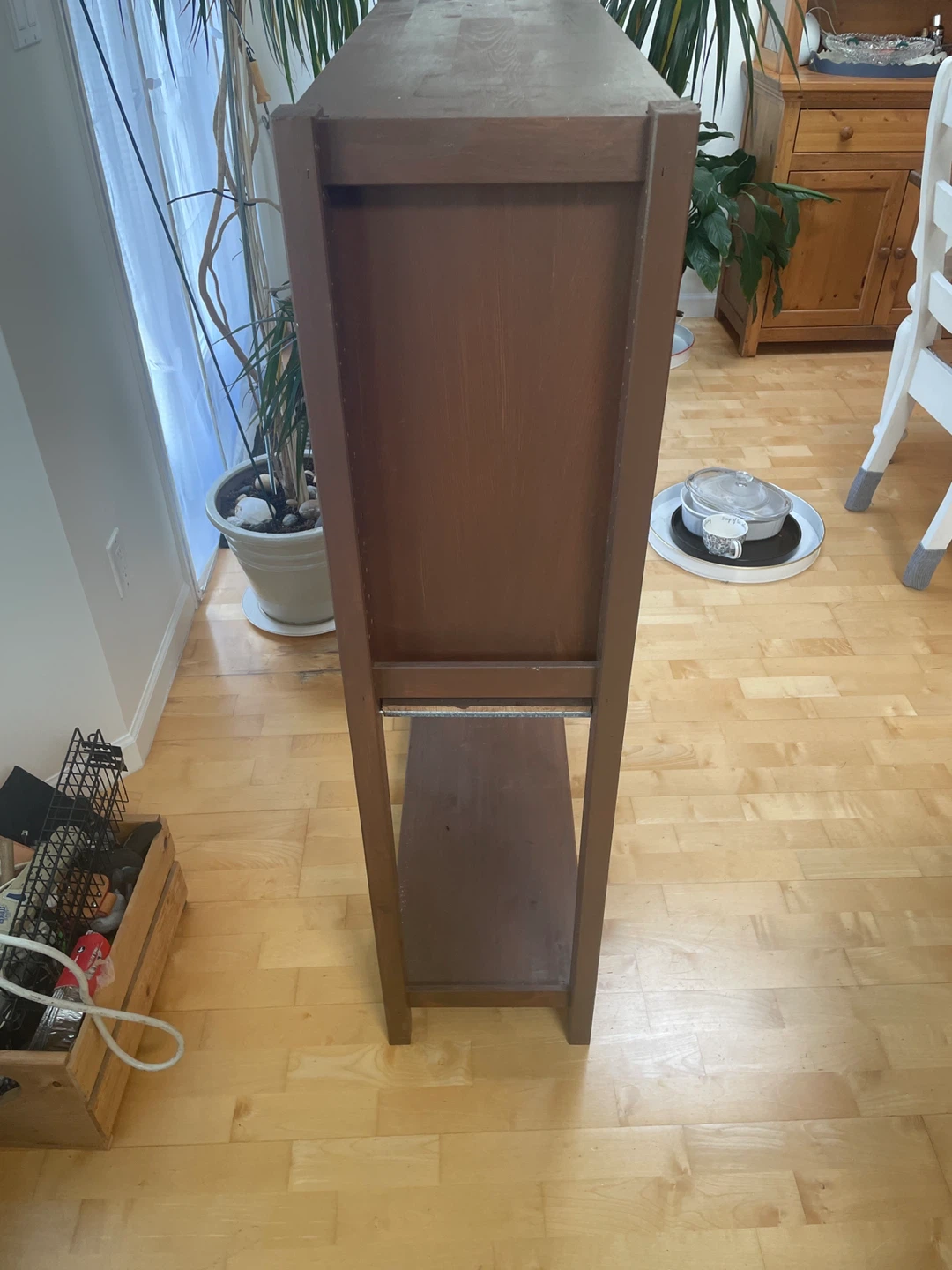 Brown Wooden Display Shelf Unit - photo 2