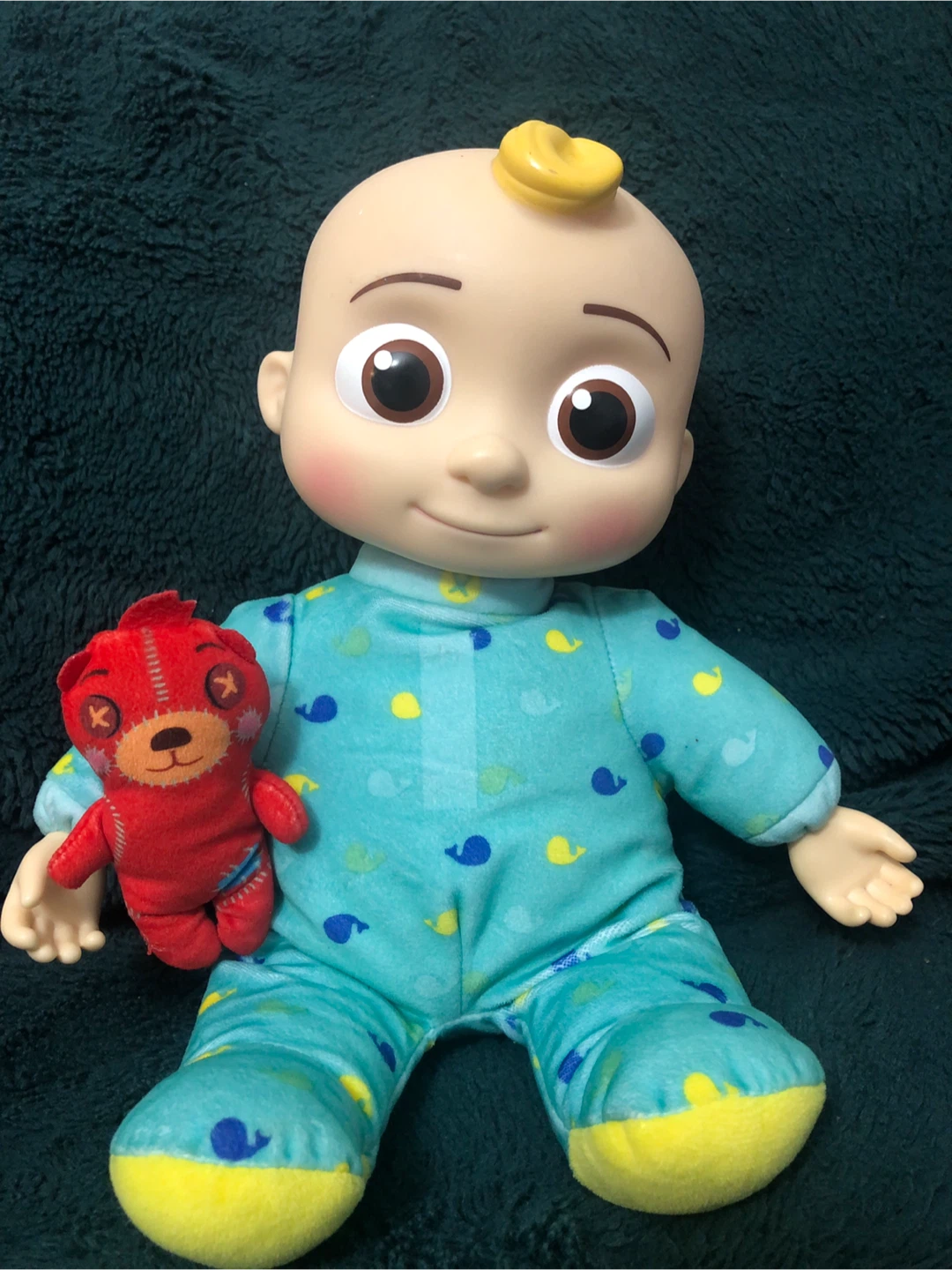 CoComelon JJ Doll with Red Teddy
