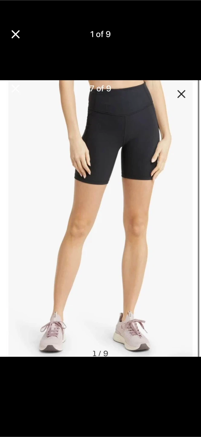 Zella Bike Shorts with Pocket - L