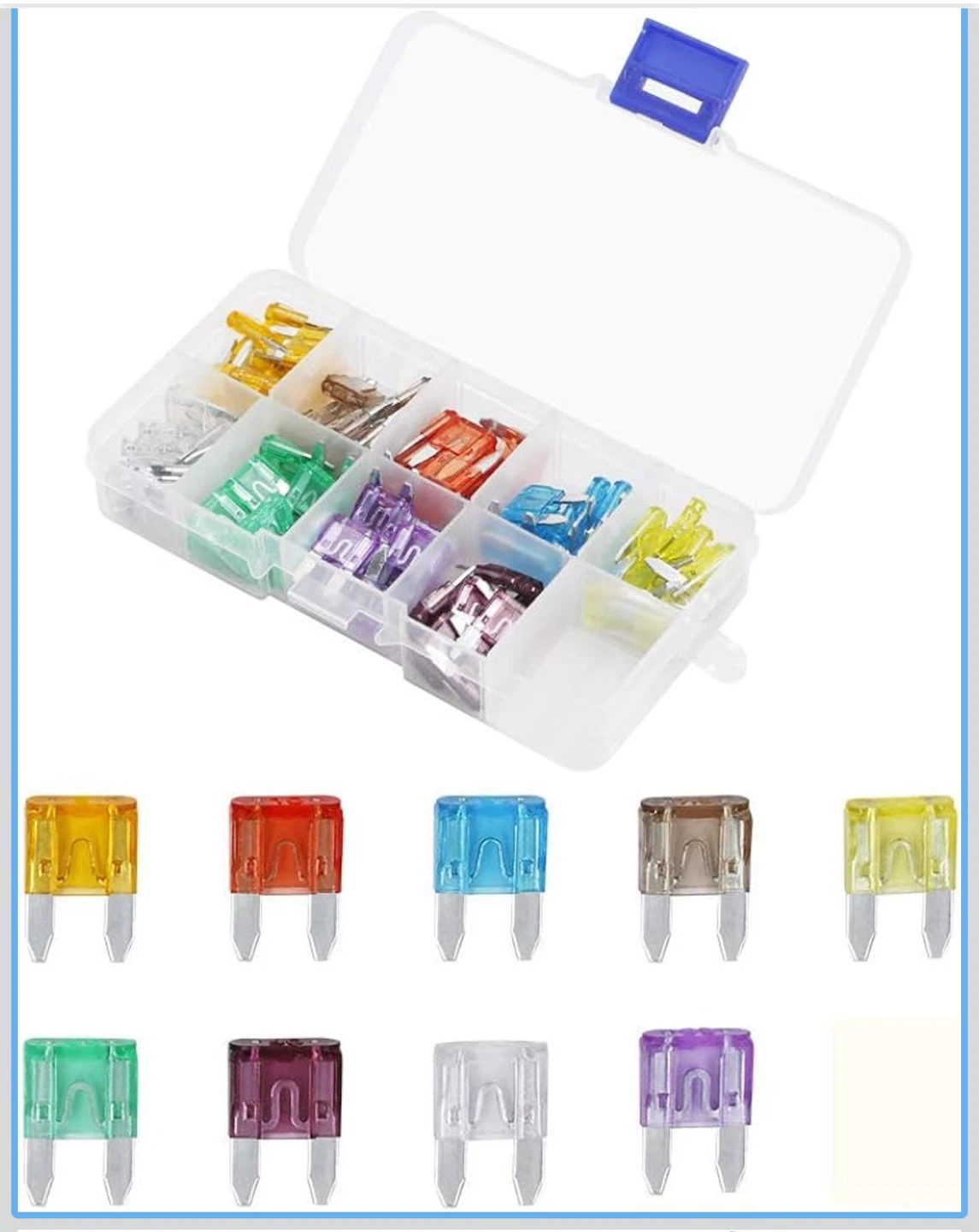 Assorted Automotive Fuses Set with Case - photo 2