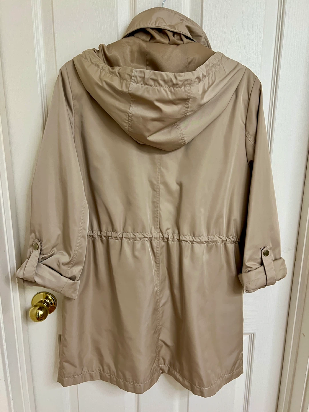 Ellen Tracy Beige coloured Hooded Jacket - size M - photo 3