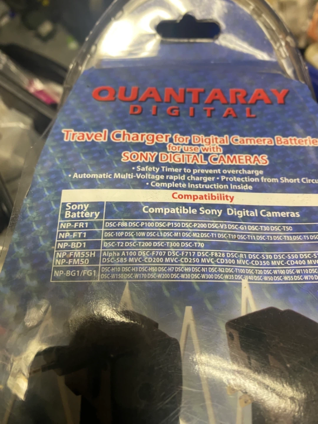 QUANTARAY DIGITAL Travel Charger for Sony Digital Cameras