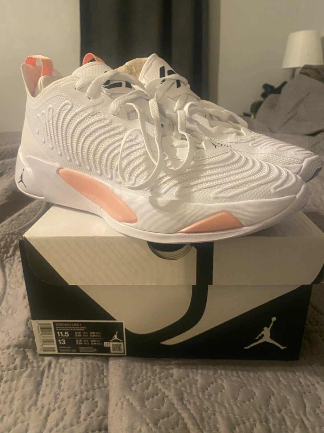 Jordan Luka 1 Basketball Shoes White Size 11.5