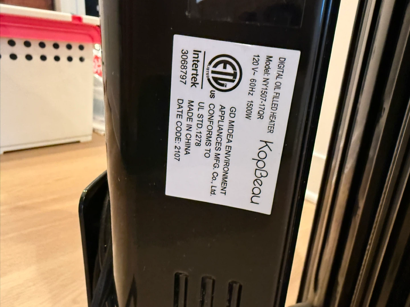 KopBeau Digital Oil Filled Heater - photo 5