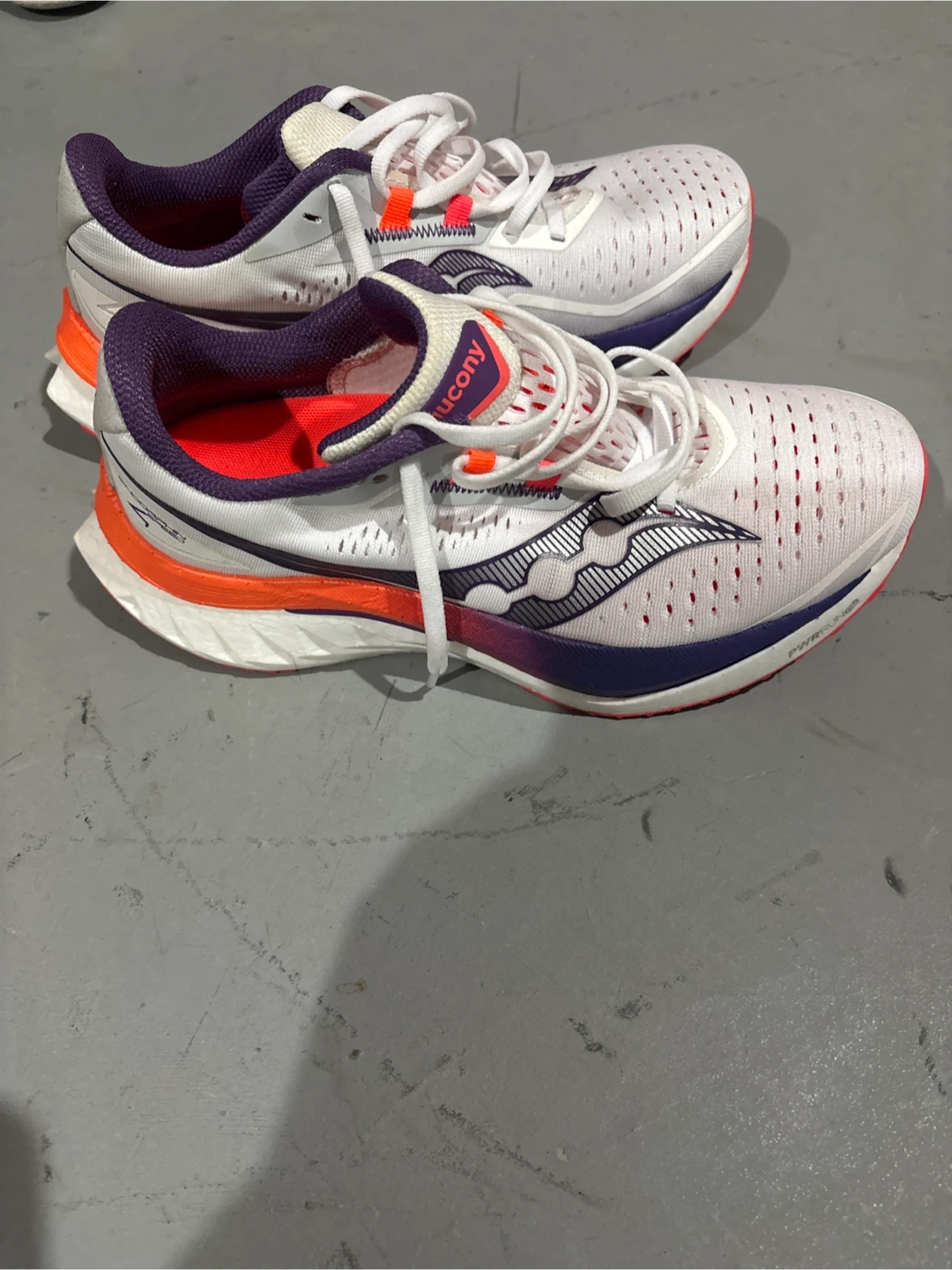 Saucony Running Shoes - White/Purple/Orange