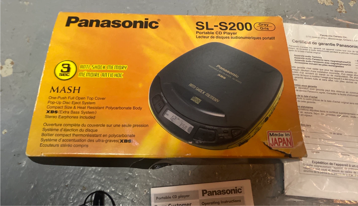 Panasonic SL-S200 Portable CD Player
