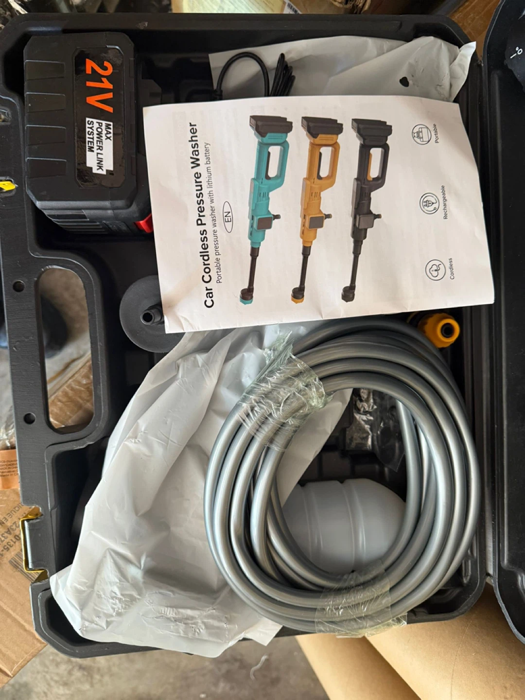 21V Car Cordless Portable Pressure Washer