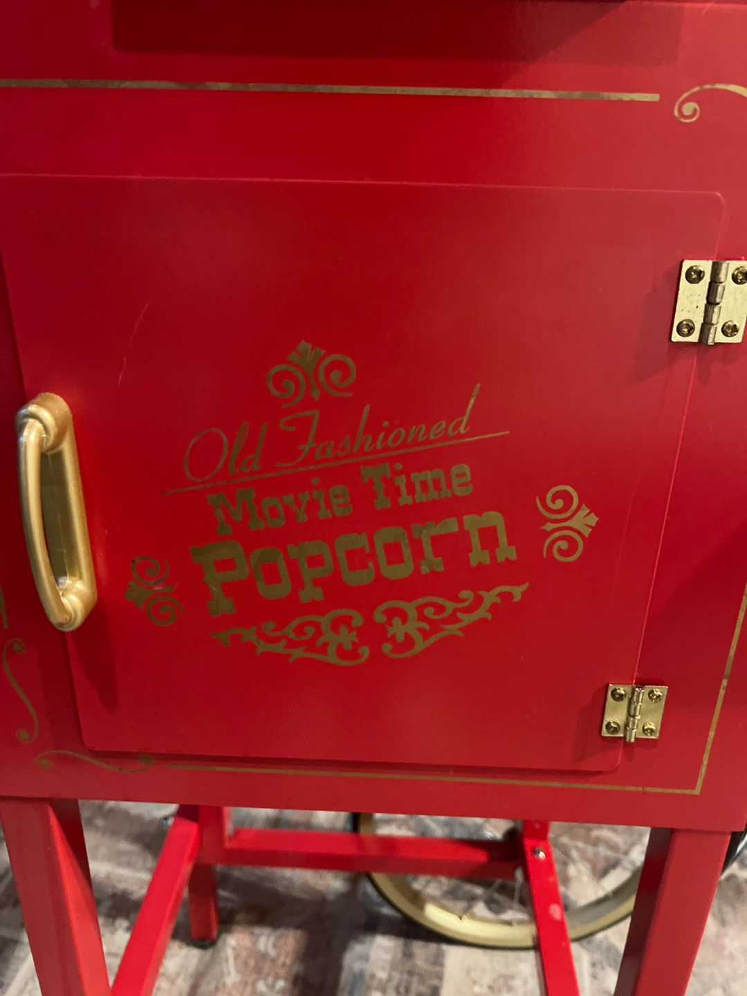Nostalgia Old Fashioned Movie Time Popcorn Cart - photo 3
