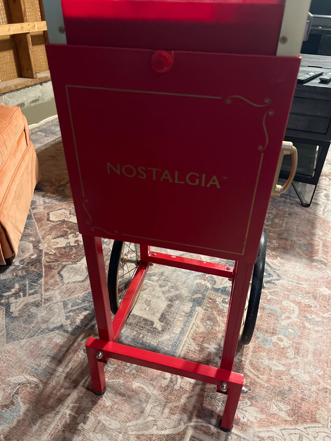 Nostalgia Old Fashioned Movie Time Popcorn Cart - photo 2