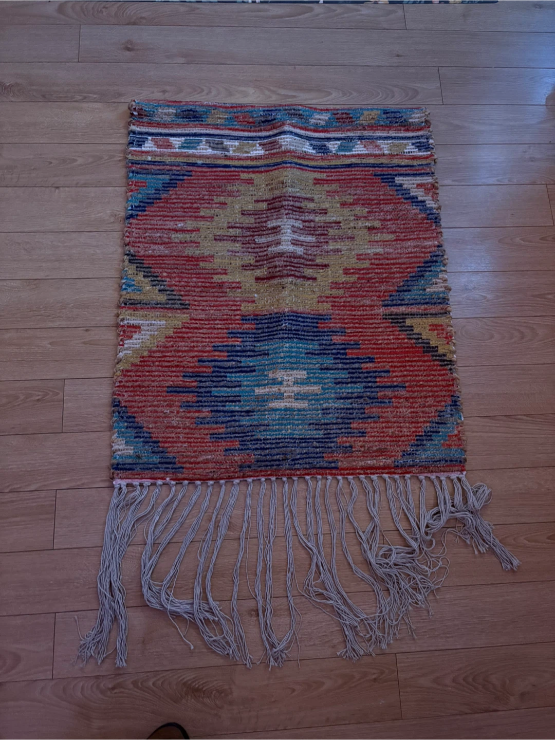 Woven wall tapestry with Fringes