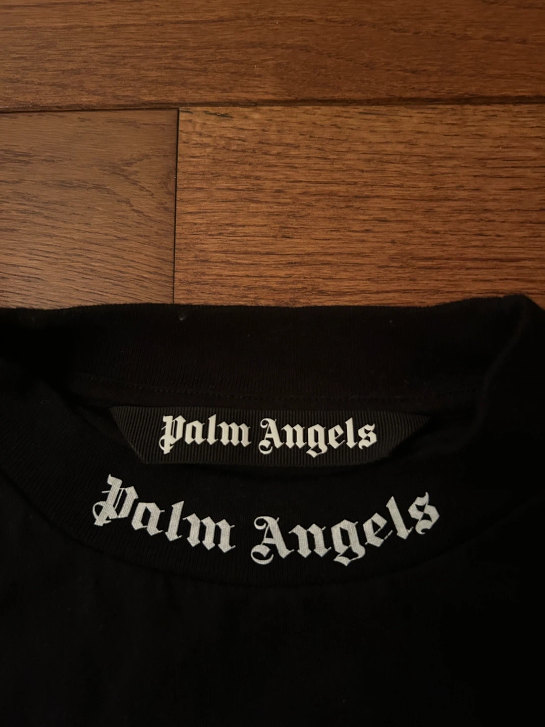 Palm Angels Black T-Shirt : Size Small - photo 2