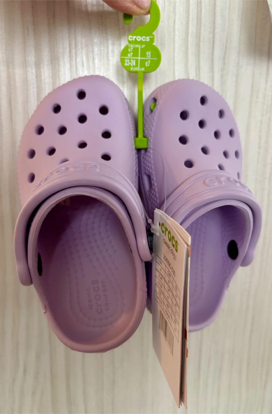 BNWT Crocs Classic Clogs Toddlers Size C7 Lilac