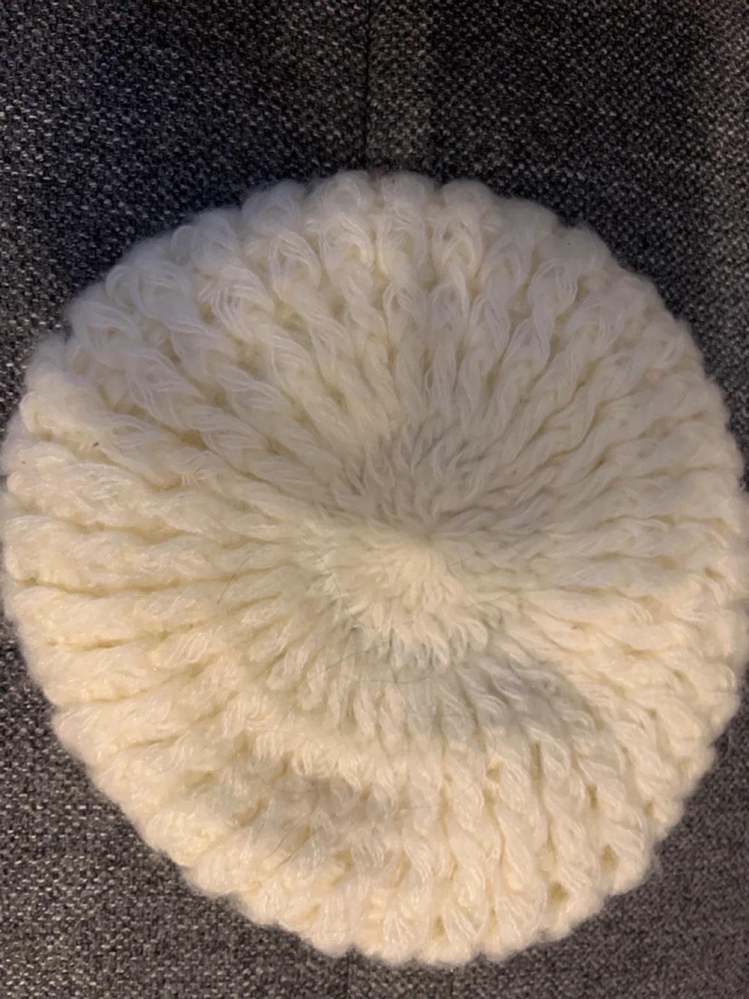 Cream Knit Beret Hat - photo 2