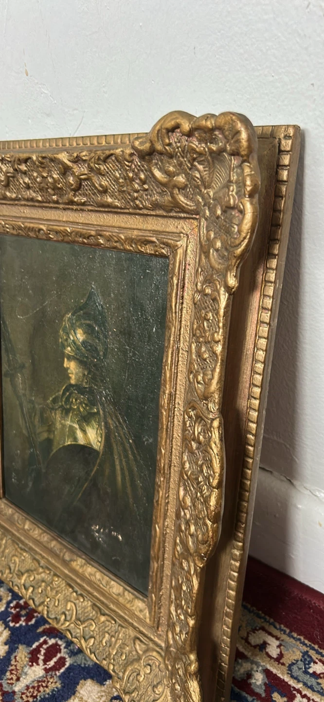 Antique Framed Oil Painting - photo 5