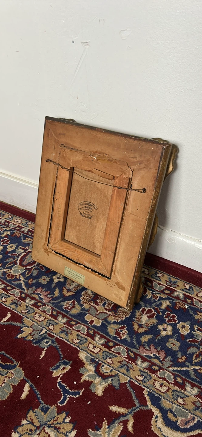 Antique Framed Oil Painting - photo 2