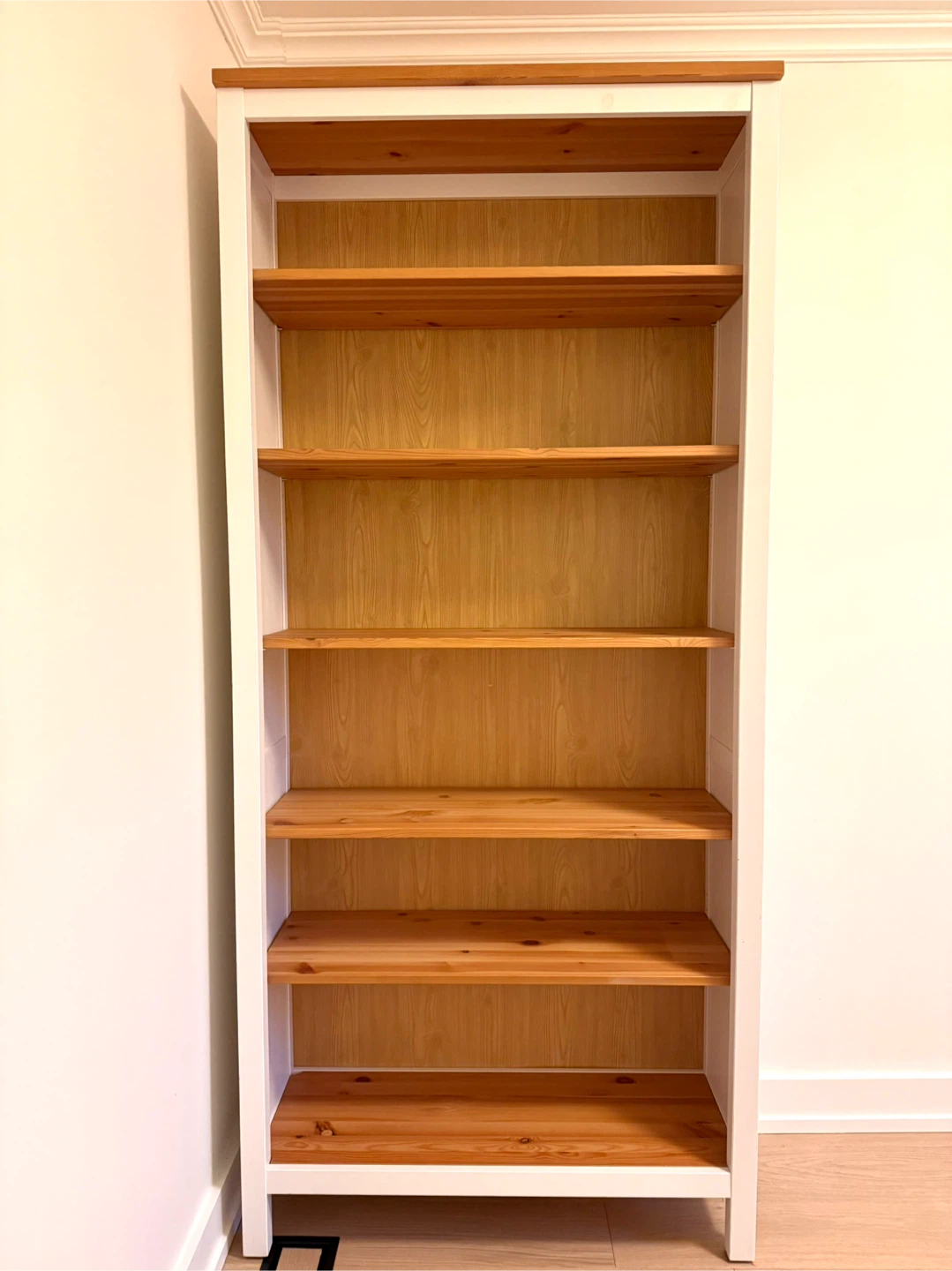 IKEA HEMNES Bookcase - White Stain/Light Brown - 90x197 cm