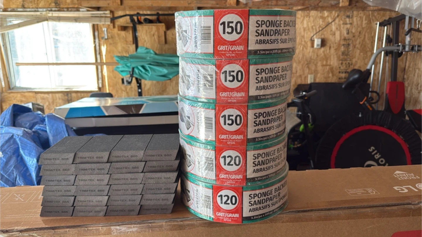 Sanding sponges and Sanding Rolls