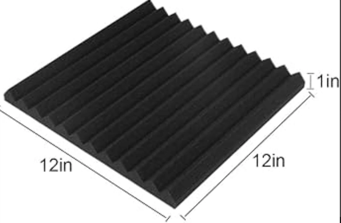 Black Acoustic Foam Panels - photo 3