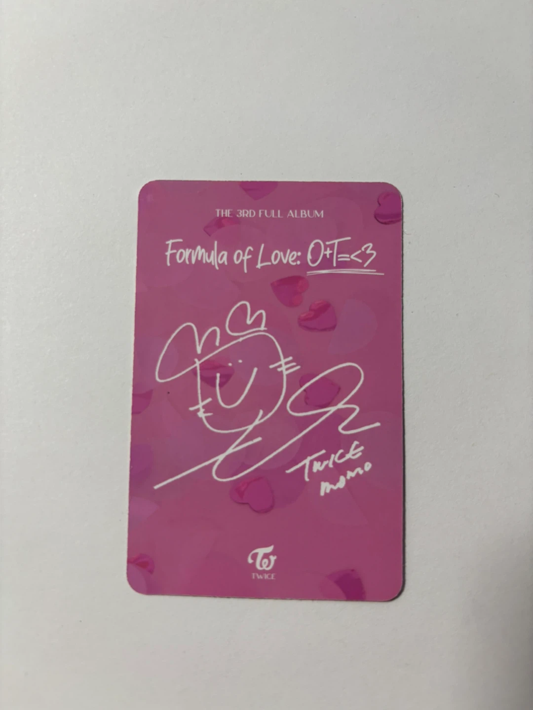 TWICE Formula of Love: O+T=<3 Momo Photocard - photo 2