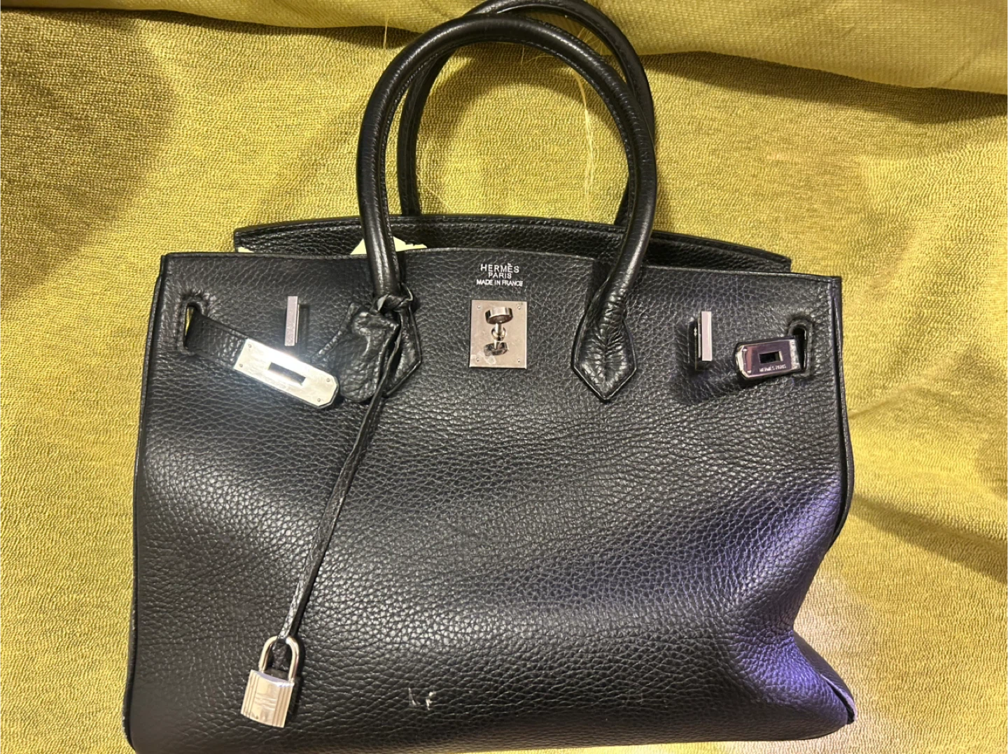 Hermès Paris Black Leather Handbag - photo 2