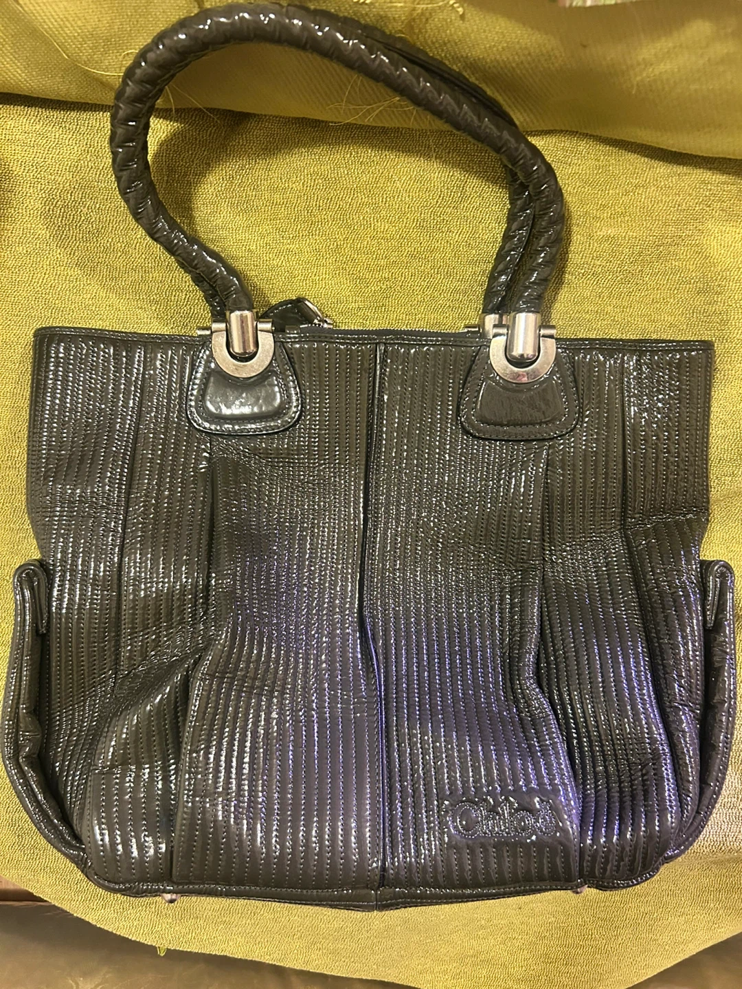 Chloé Black Patent Leather Handbag
