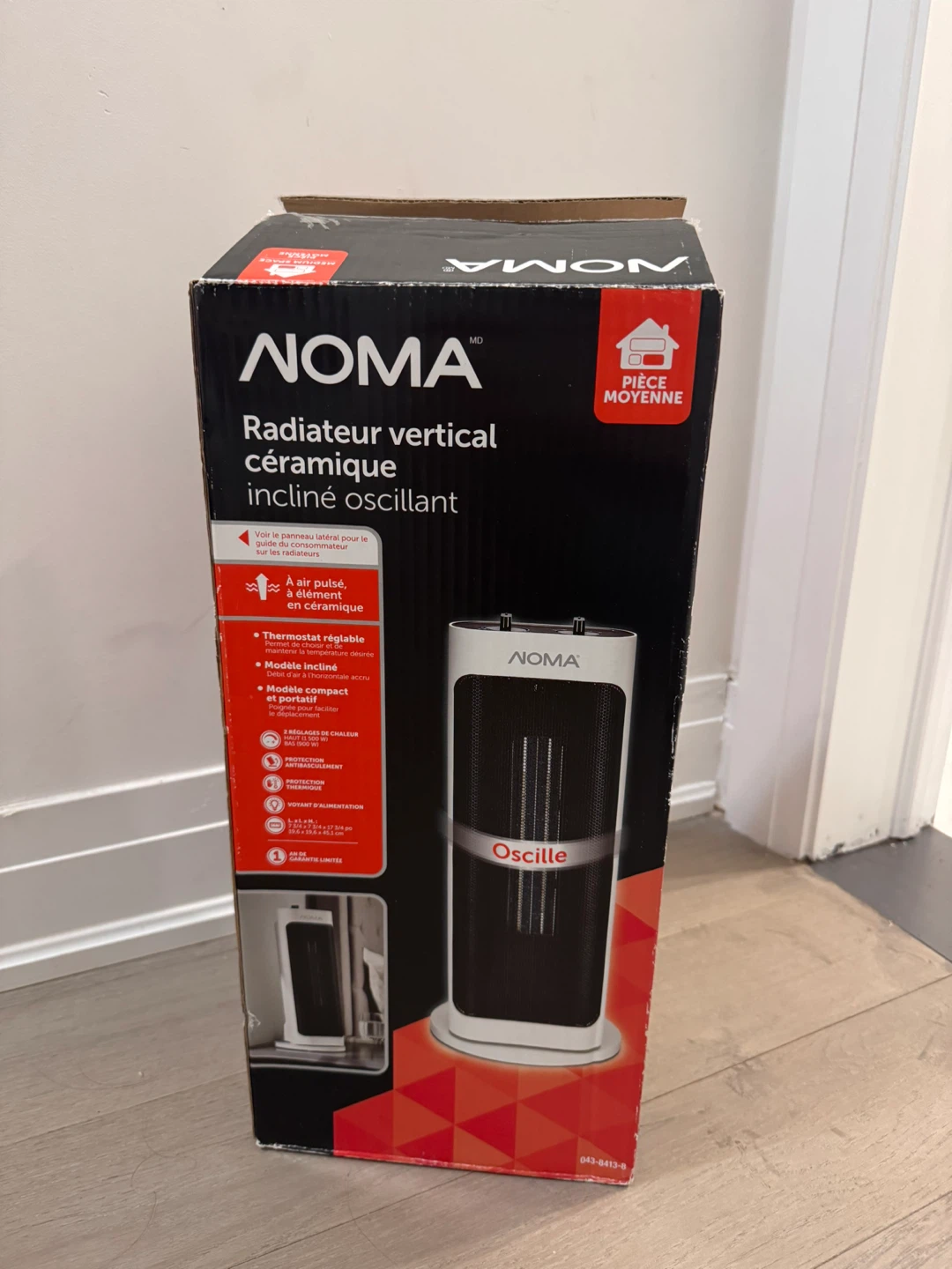 NOMA Oscillating Slanted Ceramic Tower Heater - photo 4