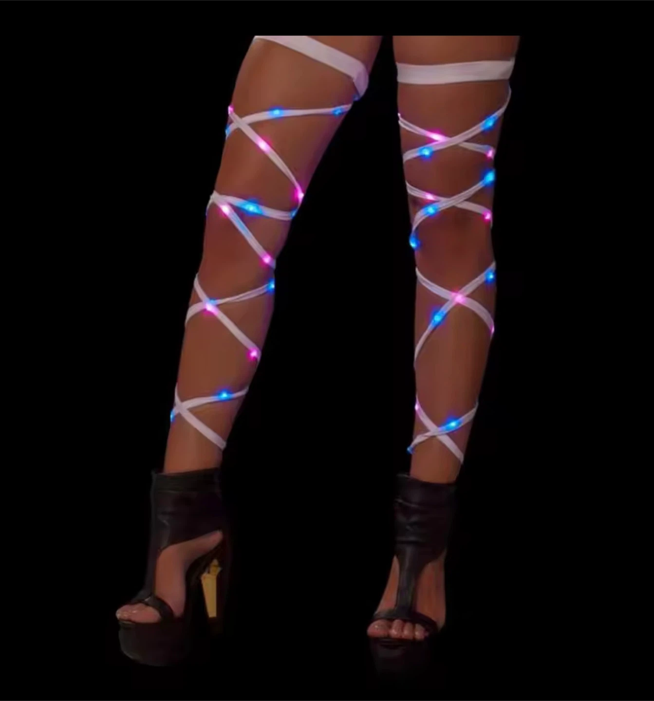LED Light-Up Leg Wraps for Women