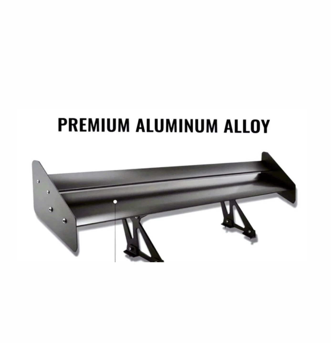 UNIVERSAL ALUMINUM CAR GT SPOILER WING - BRAND NEW - photo 2