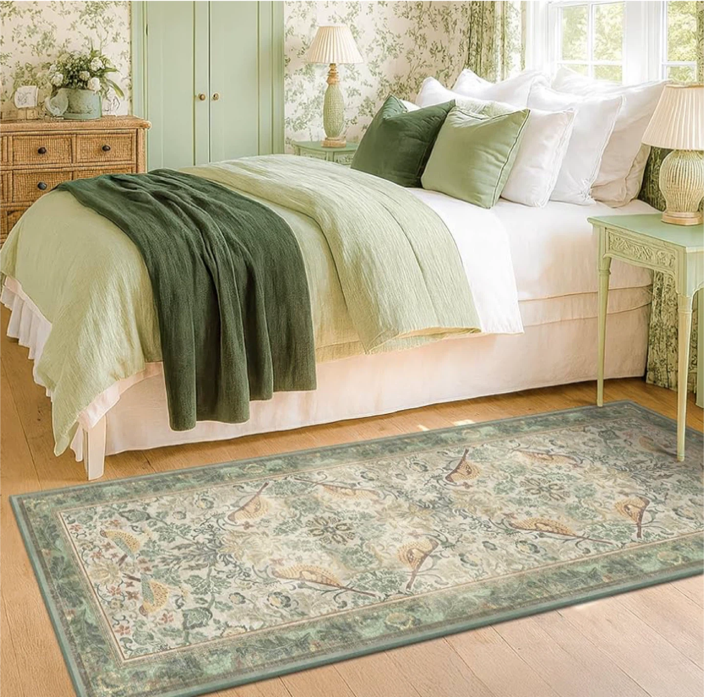 Bird & Floral Runner Rug - 2” x 6” - photo 5