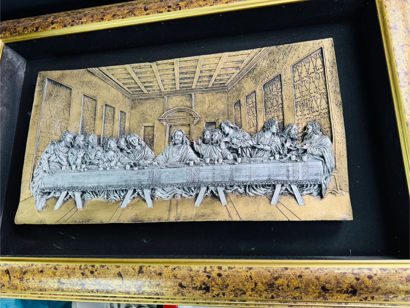 Framed "The Last Supper" Relief Art Piece (30”x20”) - photo 2