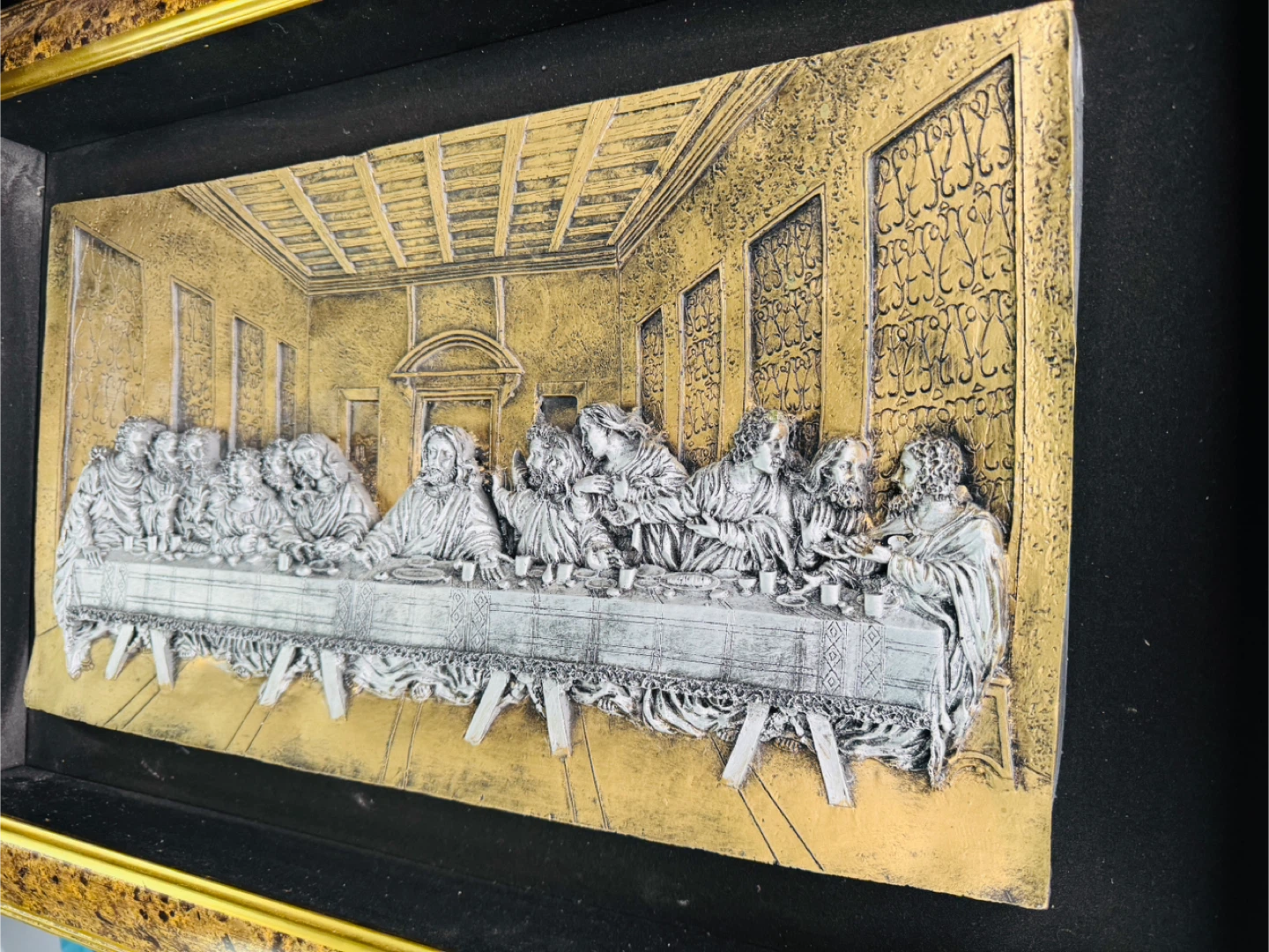 Framed "The Last Supper" Relief Art Piece (30”x20”) - photo 3