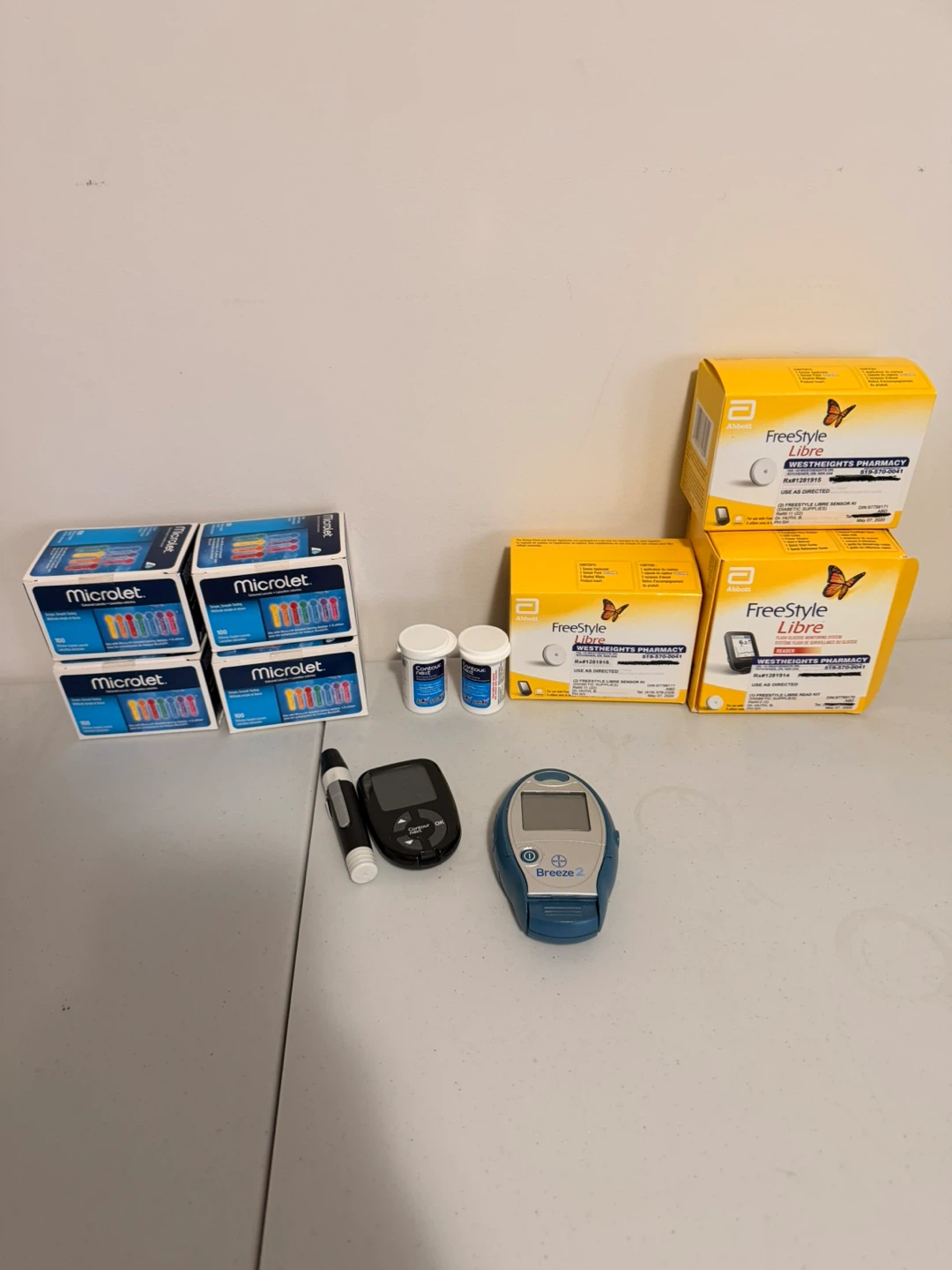 Abbott Freestyle Libre & Microlet Blood Glucose Testing Supplies